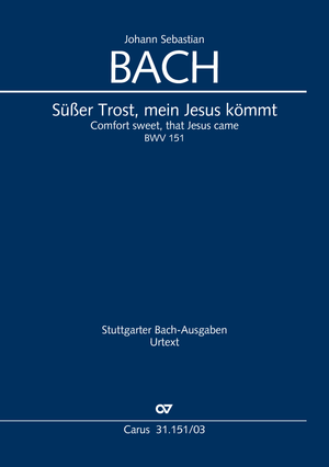 Comfort sweet, that Jesus came Cantata for the 3rd Sunday of Christmas (1st version) Vocal score