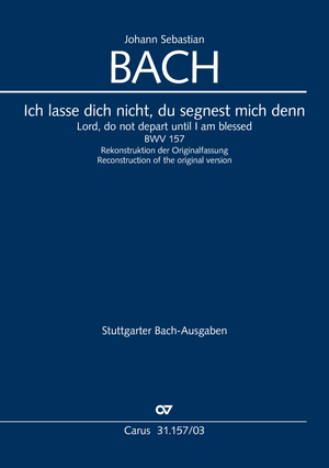 Lord, do not depart until I am blessed Cantata for funeral service / Purification of Mary. Reconstruction Klaus Hofmann Vocal score