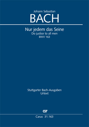 Johann Sebastian Bach: Nur jedem das Seine - Noten | Carus-Verlag