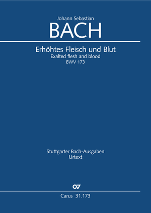 Exalted flesh and blood Cantata for the 2nd day of Pentecost Full score