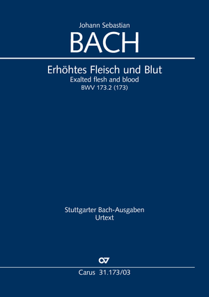 Exalted flesh and blood Cantata for the 2nd day of Pentecost Vocal score