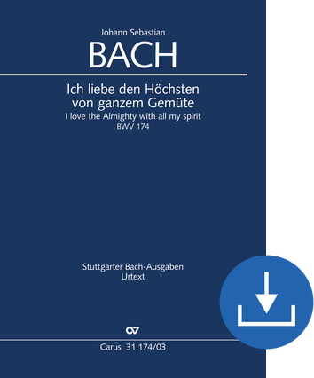 I love the almighty with all of my spirit Cantata for the 2nd day of Pentecost Vocal score digital (download), pdf file