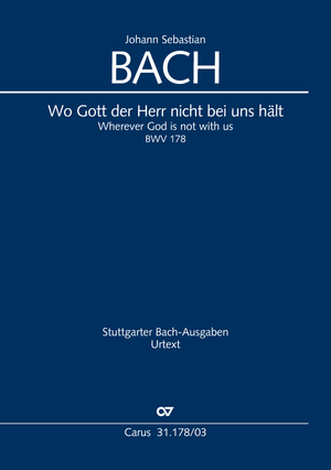 Wo Gott der Herr nicht bei uns hält Cantate pour le 8ème dimanche après la Trinité Réduction piano-chant