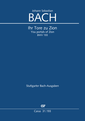 Thumbnail: Johann Sebastian Bach / Reinhold Kubik (arr.): Ihr Tore zu Zion