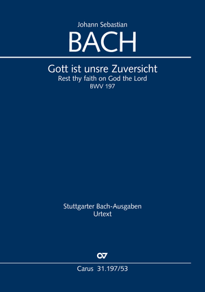 Gott ist unsre Zuversicht Cantate pour la cérémonie de mariage Réduction piano-chant