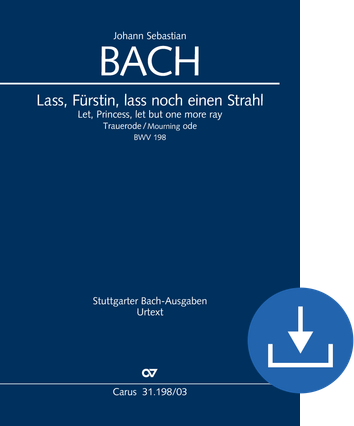 Let, Princess, let but one more ray Funeral ode Vocal score digital (download), pdf file