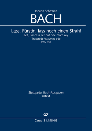 Let, Princess, let but one more ray Funeral ode Vocal score