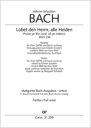 Johann Sebastian Bach: Lobet den Herrn, alle Heiden
