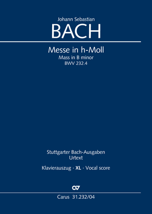 Mass in B minor Vocal score, XL in large print