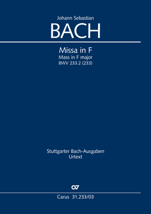 Mass in F major Vocal score