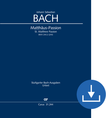 Johann Sebastian Bach: Matthäus-Passion - Noten digital | Carus-Verlag