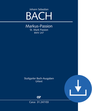 Markus-Passion Rekonstruktion Hellmann/Glöckner Klavierauszug digital, PDF-Datei