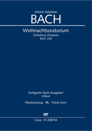 Christmas Oratorio (Part I-VI) Vocal score, Parts I-VI, XL in large print, German/English