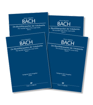 Johann Sebastian Bach: Les parties pour flûte à bec des œuvres vocales - Partition | Carus-Verlag