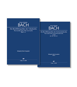 Johann Sebastian Bach: J. S. Bach: Sämtliche Blockflöten-Partien - Noten | Carus-Verlag