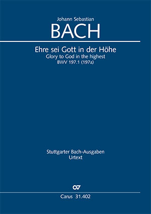 Johann Sebastian Bach: Ehre sei Gott in der Höhe - Noten | Carus-Verlag