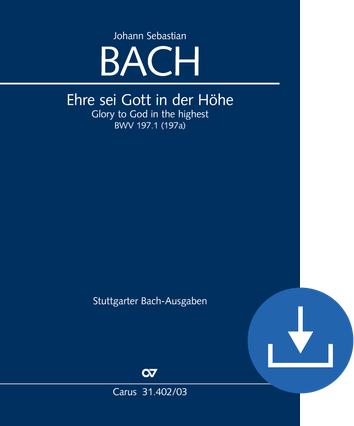 Glory to God in the highest Cantata for the 1st day of Christmas Vocal score digital (download), pdf file