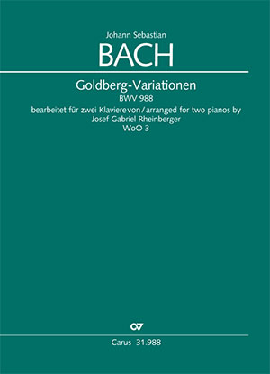 Johann Sebastian Bach: Aria mit 30 Veränderungen - Noten | Carus-Verlag