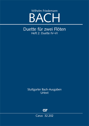 Thumbnail: Wilhelm Friedemann Bach: Duette für zwei Flöten, Band 2