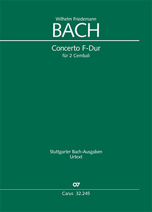 Wilhelm Friedemann Bach: Concerto F-Dur für 2 Cembali - Noten | Carus-Verlag