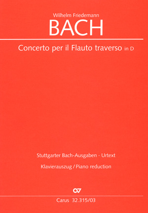 Flötenkonzert in D Concerto per il Flauto traverso in D Klavierauszug, mit einer Stimme