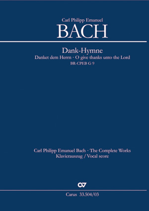 Carl Philipp Emanuel Bach: Dank-Hymne der Freundschaft - Sheet music | Carus-Verlag