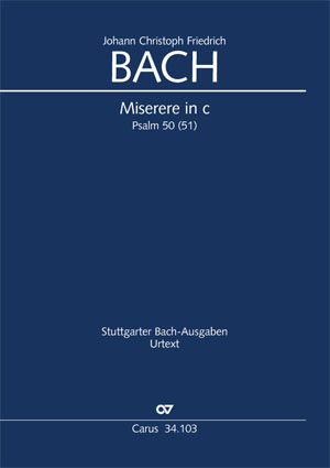 Miserere in c Dirigierpartitur, Erstausgabe