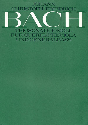 Johann Christoph Friedrich Bach: Sonate en trio en mi mineur - Partition | Carus-Verlag