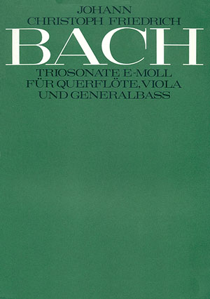 Trio Sonata in E minor Score, with three parts, First edition
