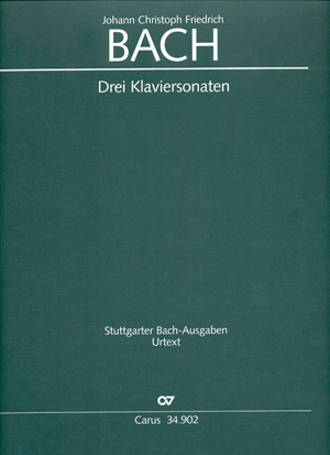 Drei Sonaten Partitur, Erstausgabe