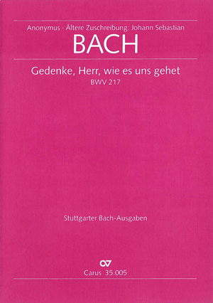 Consider, Lord, how harsh our path is - Sheet music | Carus-Verlag