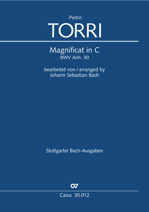 Magnificat in C bearbeitet von Johann Sebastian Bach Dirigierpartitur, Erstausgabe