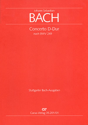 Johann Sebastian Bach: Concerto in D - Noten | Carus-Verlag
