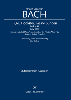 Thumbnail: Johann Sebastian Bach / Giovanni Battista Pergolesi / Jörn Bartels (arr.): Tilge, Höchster, meine Sünden