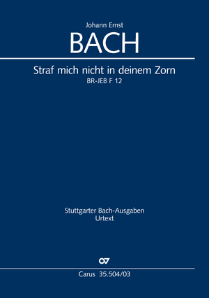 Straf mich nicht in deinem Zorn Klavierauszug
