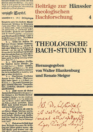 Thumbnail: Theologische Bach-Studien I