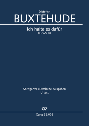 Ich halte es dafür Dirigierpartitur