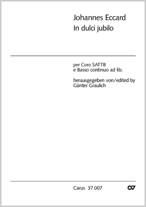Johannes Eccard: In dulci jubilo - Noten | Carus-Verlag