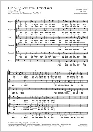 Thumbnail: Johannes Eccard: Preußische Festlieder II