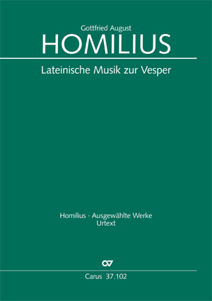 Gottfried August Homilius: Musique latine pour les Vêpres