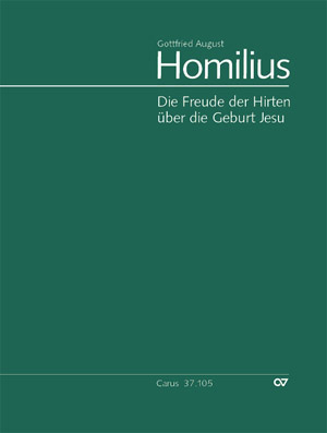 Gottfried August Homilius: Die Freude der Hirten über die Geburt Jesu. Weihnachtsoratorium - Sheet music | Carus-Verlag