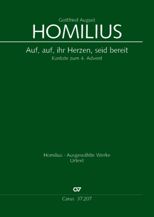 Gottfried August Homilius: Auf, auf, ihr Herzen, seid bereit - Sheet music | Carus-Verlag
