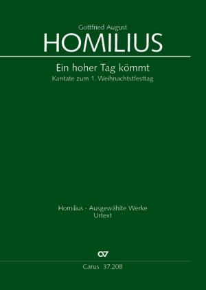 Gottfried August Homilius: Ein hoher Tag kömmt - Noten | Carus-Verlag