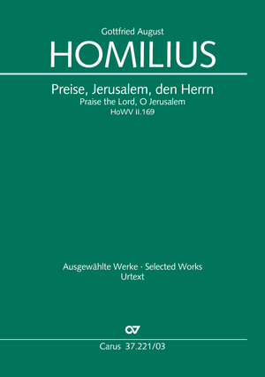 Praise the Lord, O Jerusalem Cantata for the Feast of the Reformation Vocal score