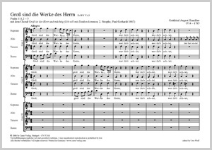 Motet allemand sur un verset avec choral Partition