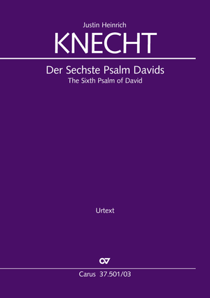 The Sixth Psalm of David Vocal score