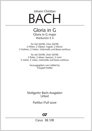 Johann Christian Bach: Gloria en sol majeur - Partition | Carus-Verlag