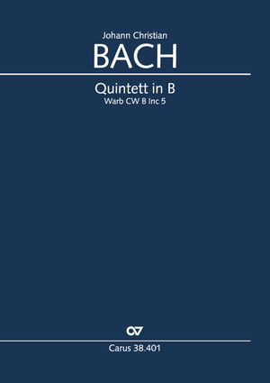 Quintett in B Score, with five parts