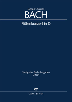 Johann Christian Bach: Concerto per il Flauto traverso in D / Flötenkonzert in D - Noten | Carus-Verlag