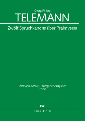 Georg Philipp Telemann: Zwölf Spruchkanons - Noten | Carus-Verlag